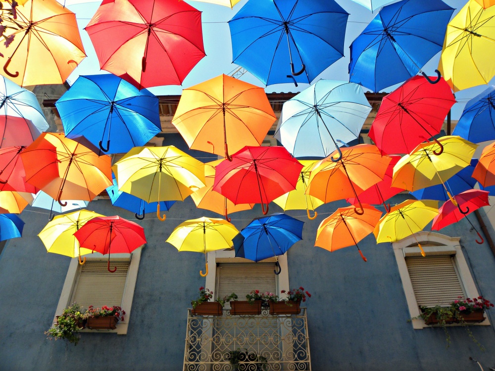 Strada Umbrelelor Plutitoare din Agueda, Portugalia