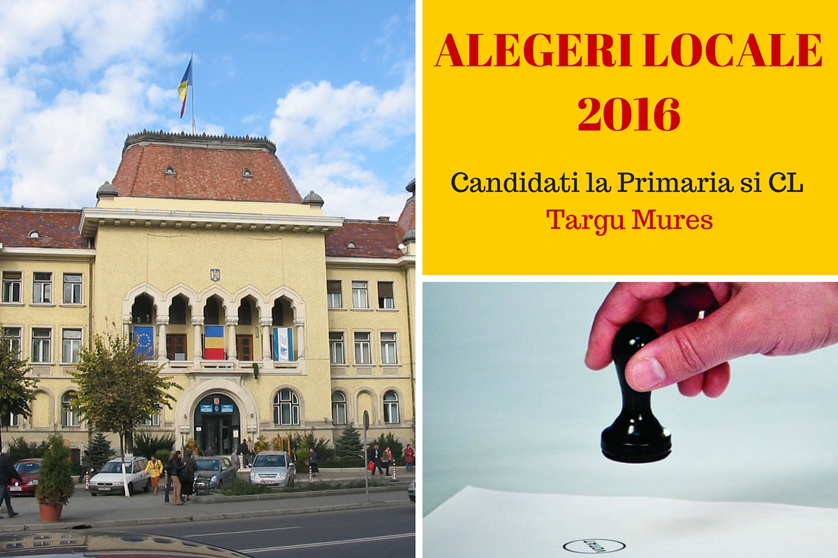 Candidati la Primaria Targu Mures la alegerile locale din 2016. Cine candideaza pentru postul de primar si pentru Consiliul Local.
