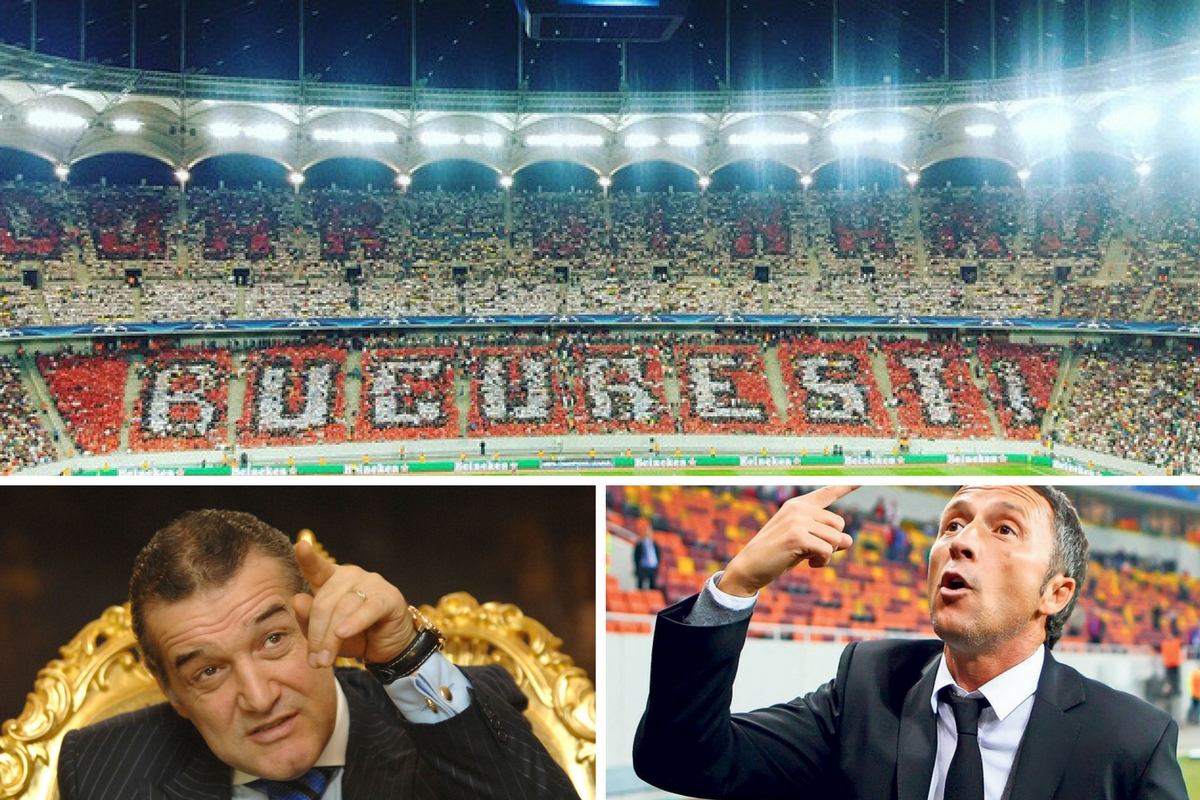Gigi Becali si MM Stoica au reactionat dupa farsa facuta de suporterii lui Dinamo stelistilor, la meciul dintre Steaua si Manchester City.