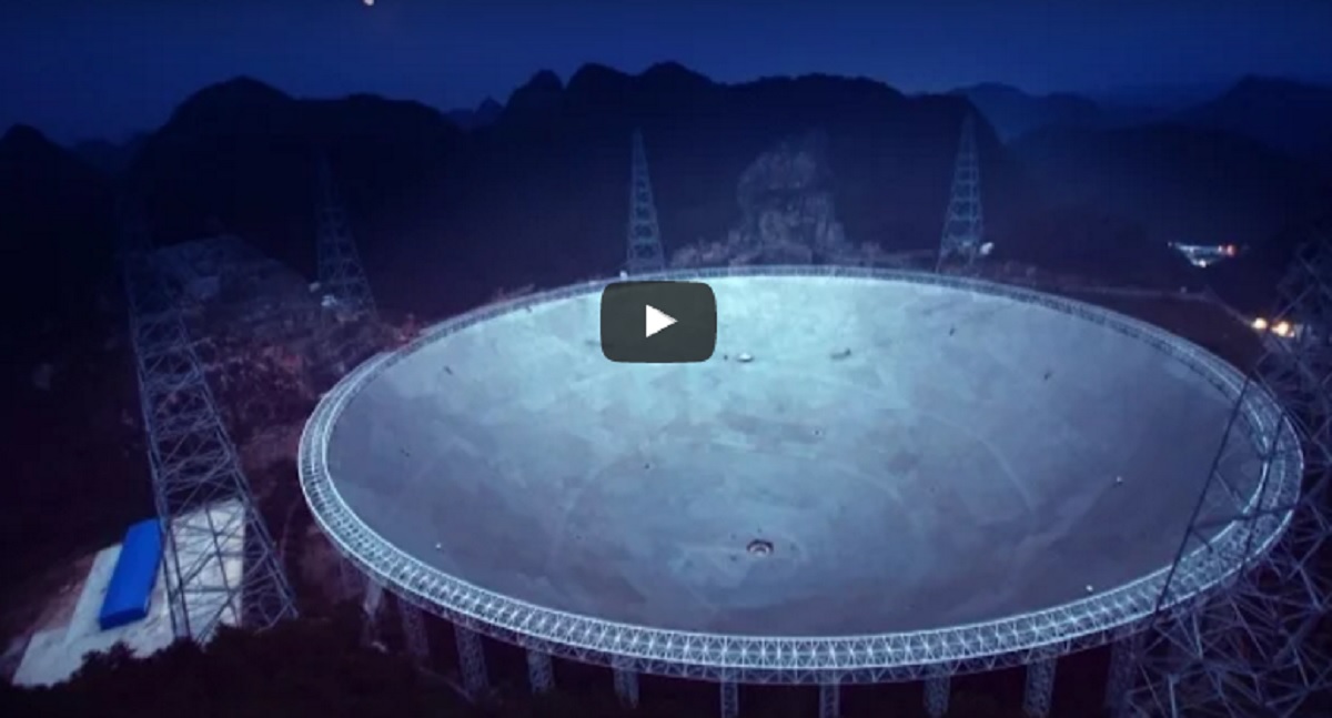 China inaugurează cel mai mare radiotelescop din lume. VIDEO