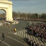 Mii de oameni la Arcul de Triumf