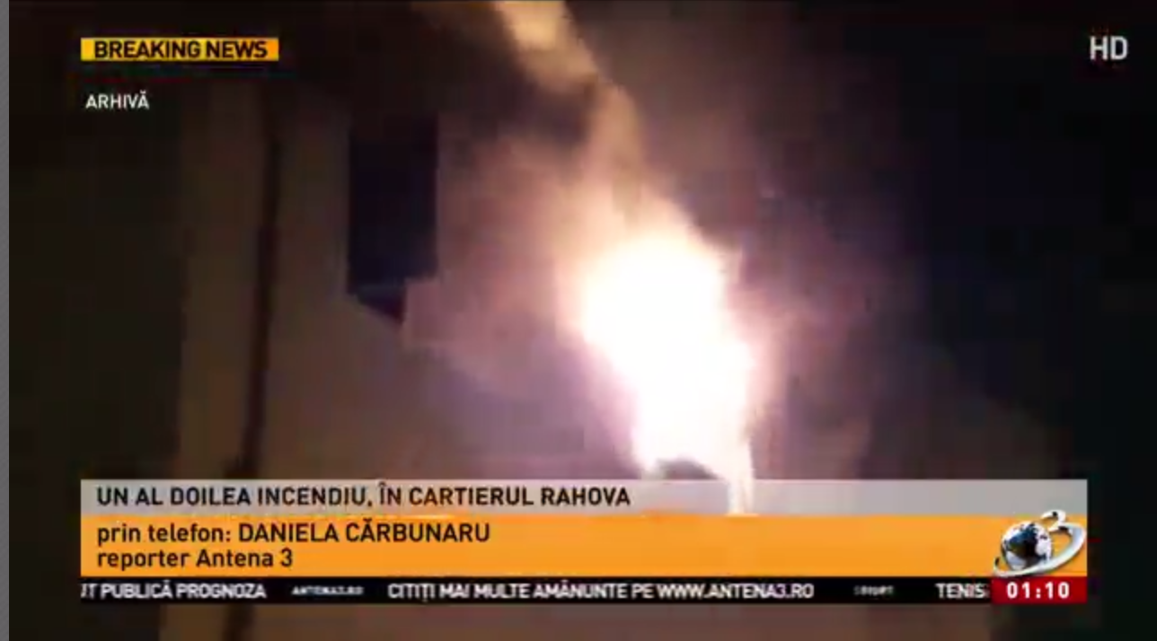 Incendiu puternic în București cartierul Dristor și al doilea în Rahova