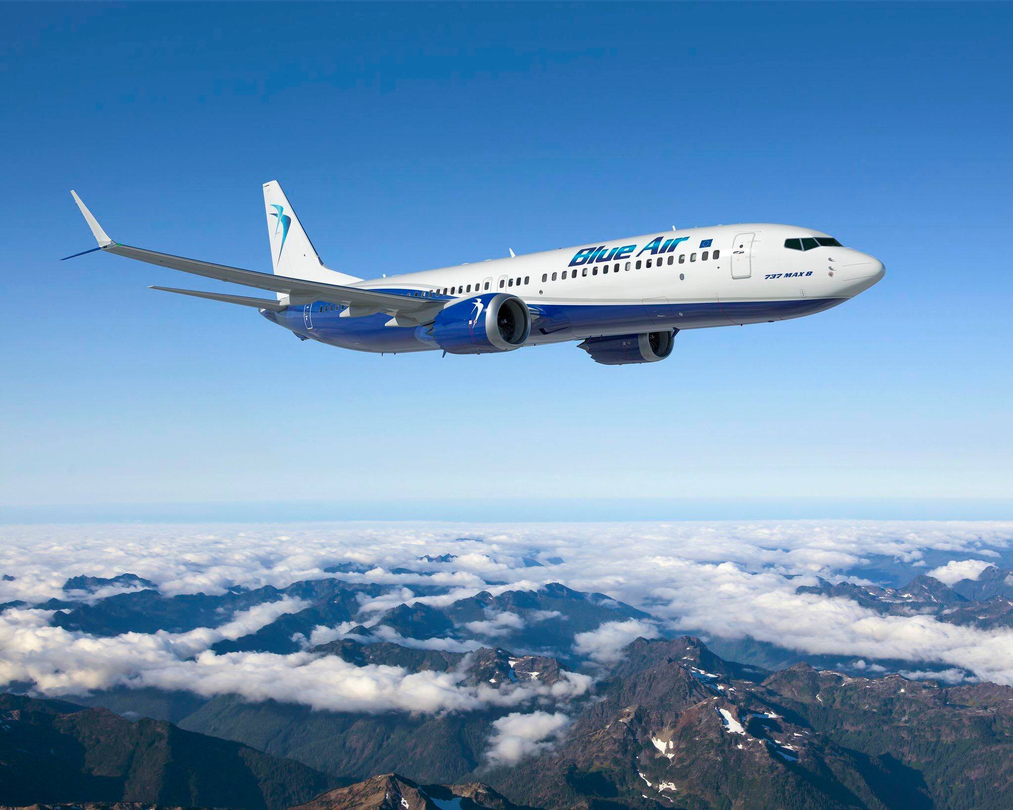 Blue Air anunta comanda a 6 Boeing 737 MAX 8 si inchirierea a alte 12 Boeing 737