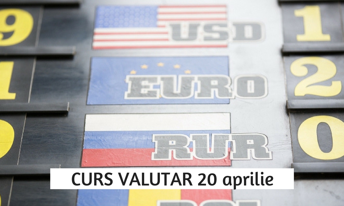 Cursul BNR din 20 aprilie pentru euro, dolar și celelalte valute