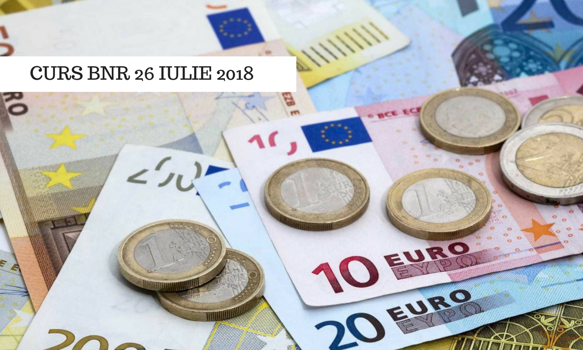 Cursul BNR din 26 iulie: Cursul valutar din ziua de joi