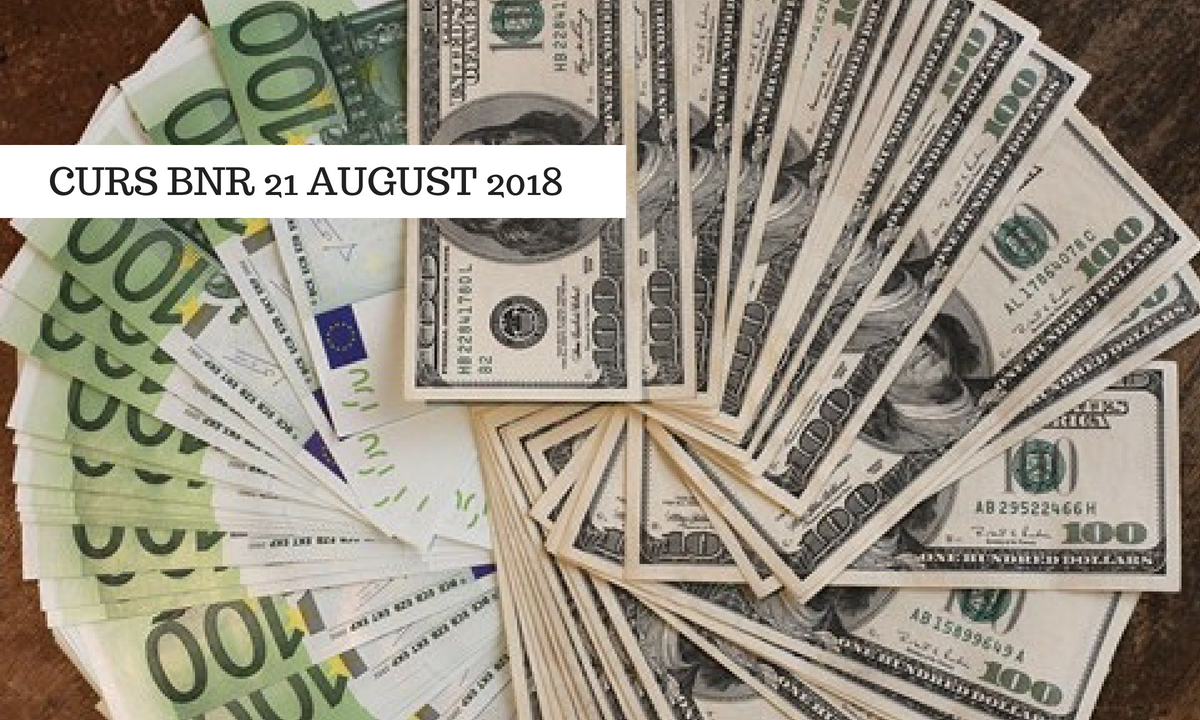 Curs BNR 21 august 2018: Ce cotații a anunțat Banca Națională