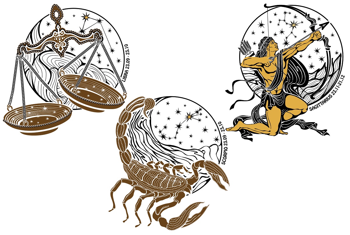 Знаки зодиака весы и Скорпион