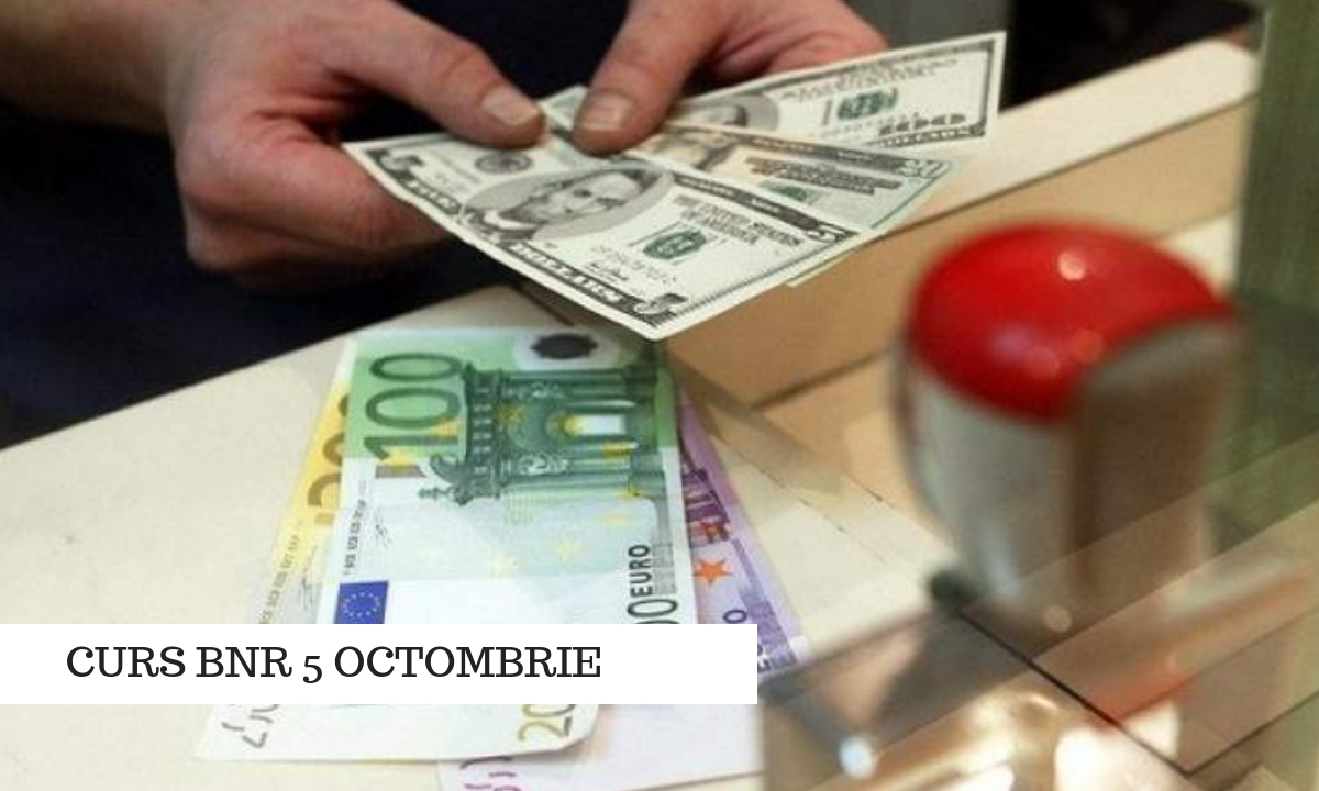 Curs valutar 5 octombrie: Ce curs a anunțat BNR vineri
