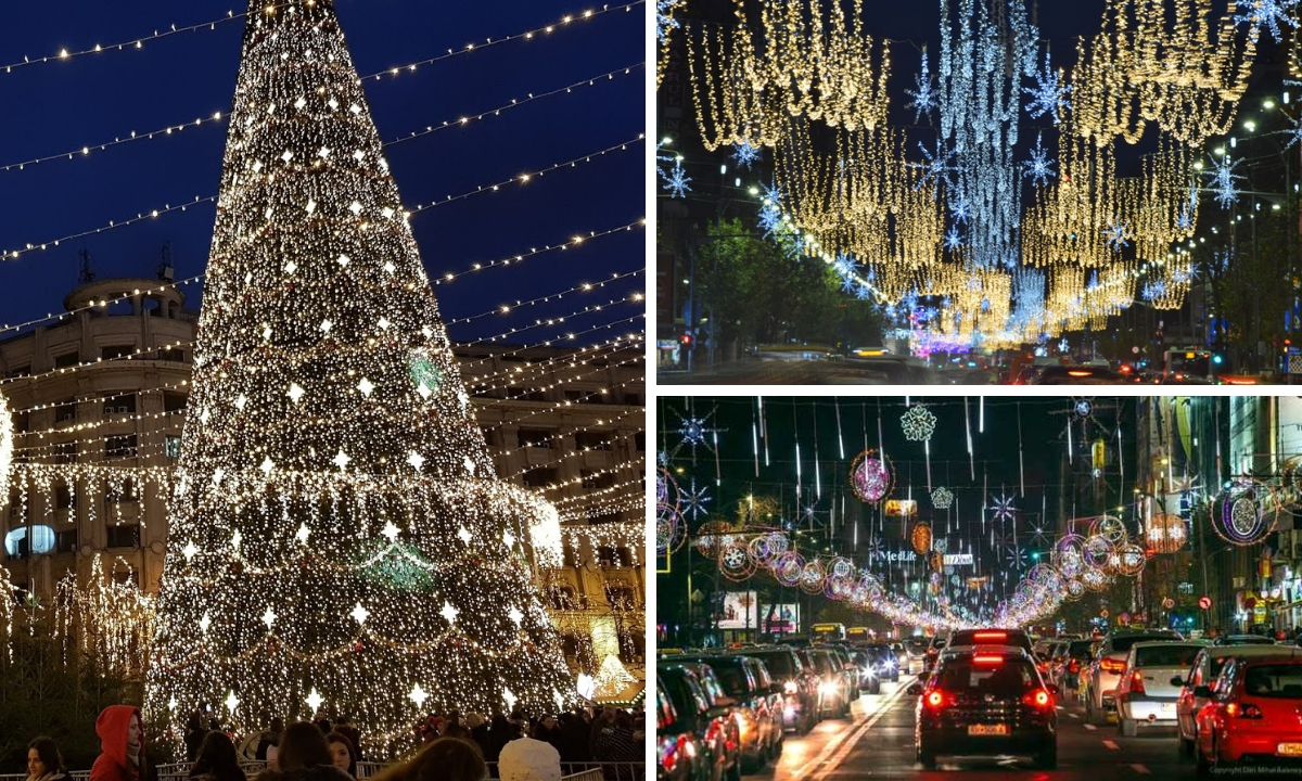 Când se aprind luminițile de Crăciun în București