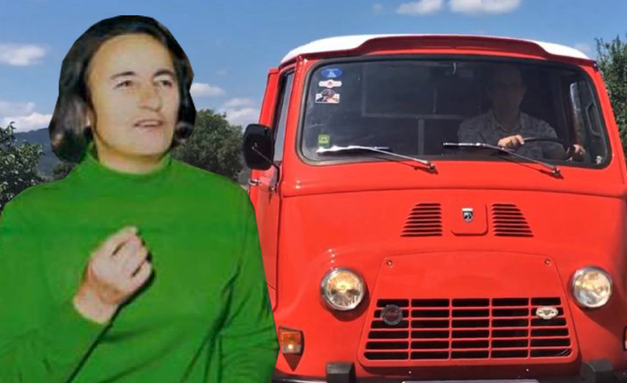 Elena Ceausescu si Dacia D6