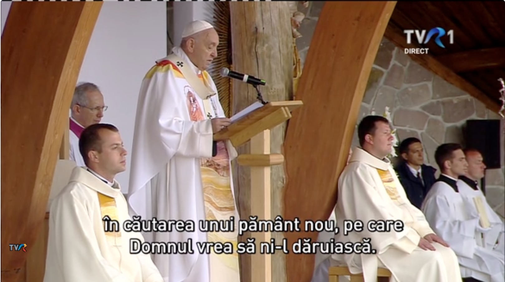 Cine este românca care a creat veșmântul lui Papa Francisc pentru vizita în România