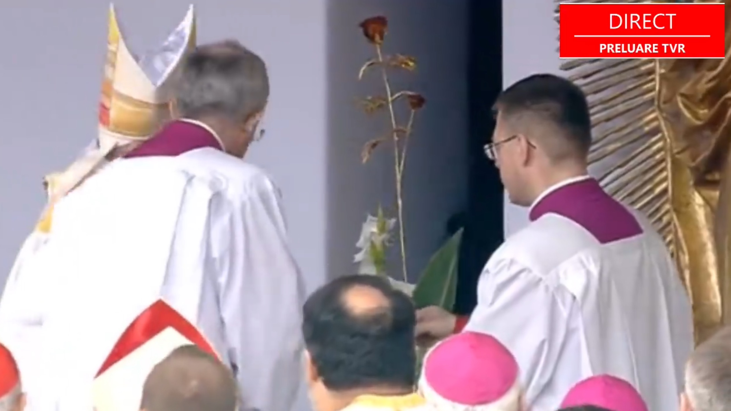 De ce a oferit Papa Francisc un trandafir din Aur icoanei Fecioarei Maria