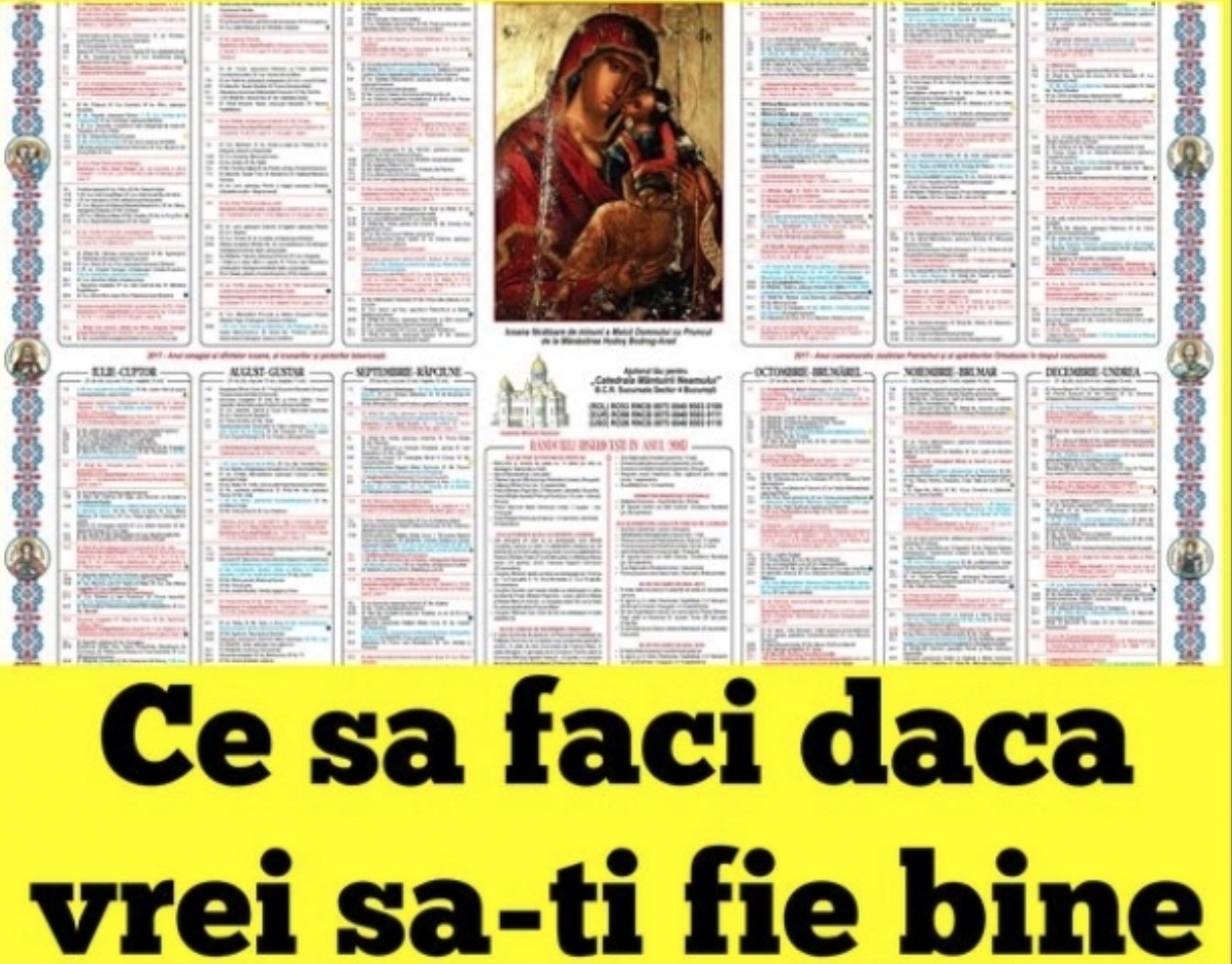 Calendar ortodox 24 februarie 2020. Cruce Neagră – Întâia şi a doua aflare a capului Sfântului Proroc Ioan Botezătorul