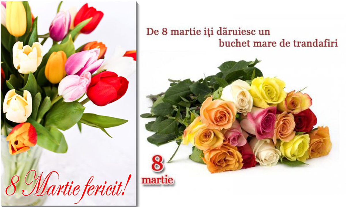 Felicitări 8 Martie 2020. Imagini frumoase cu flori de Ziua Femeii: La mulţi ani de 8 martie!