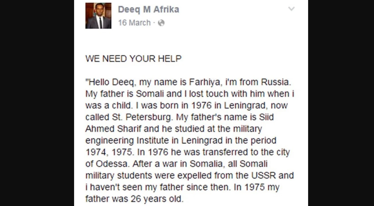 După 40 de ani de căutări, și-a găsit tatăl pe Facebook