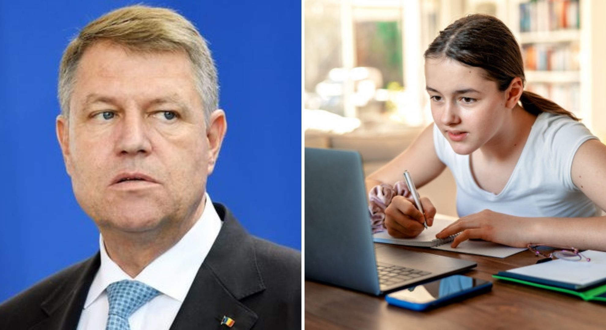 Klaus Iohannis nu este de acord ca școlile să se redeschidă: "Este necesar să se facă învățământ online"
