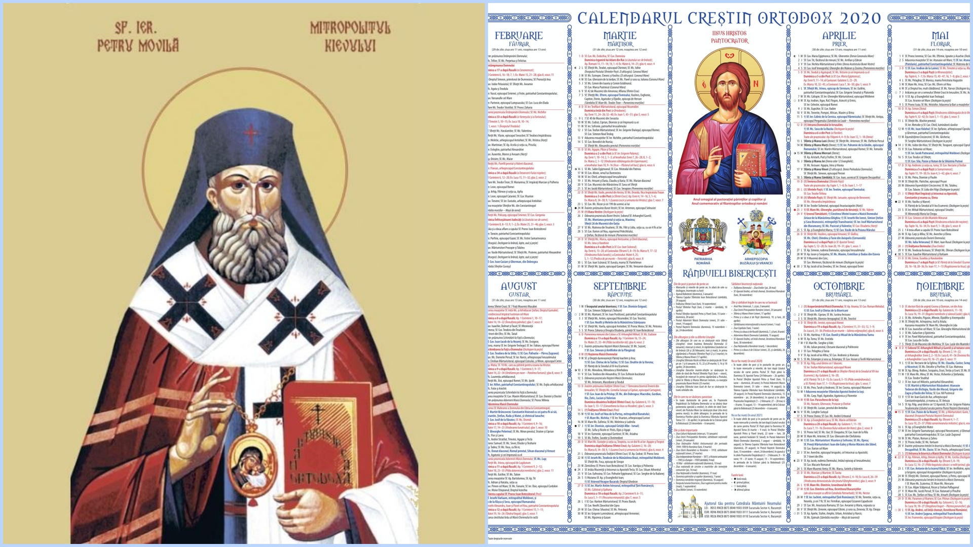 Calendar ortodox 22 decembrie 2020. Este prăznuit un mare sfânt român