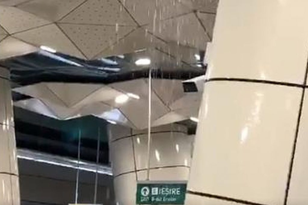 Infiltrații în stația de metrou Eroilor 1. Zona a fost izolată, urmează să se facă reparații