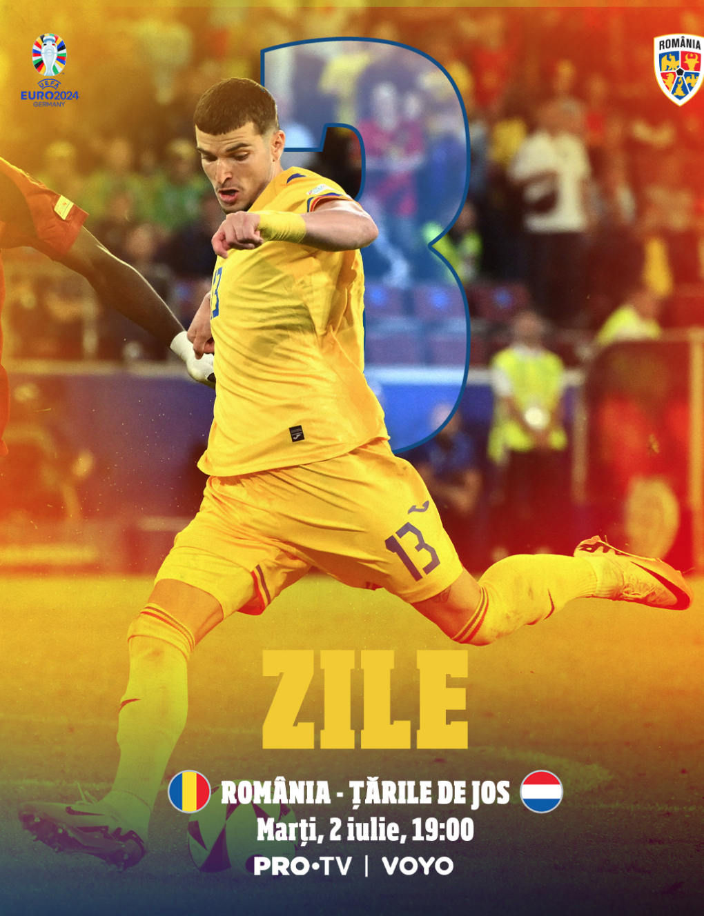 Romania - Olanda pe 2 iulie 2024. UEFA va pune în vânzare ultimele bilete pentru meci