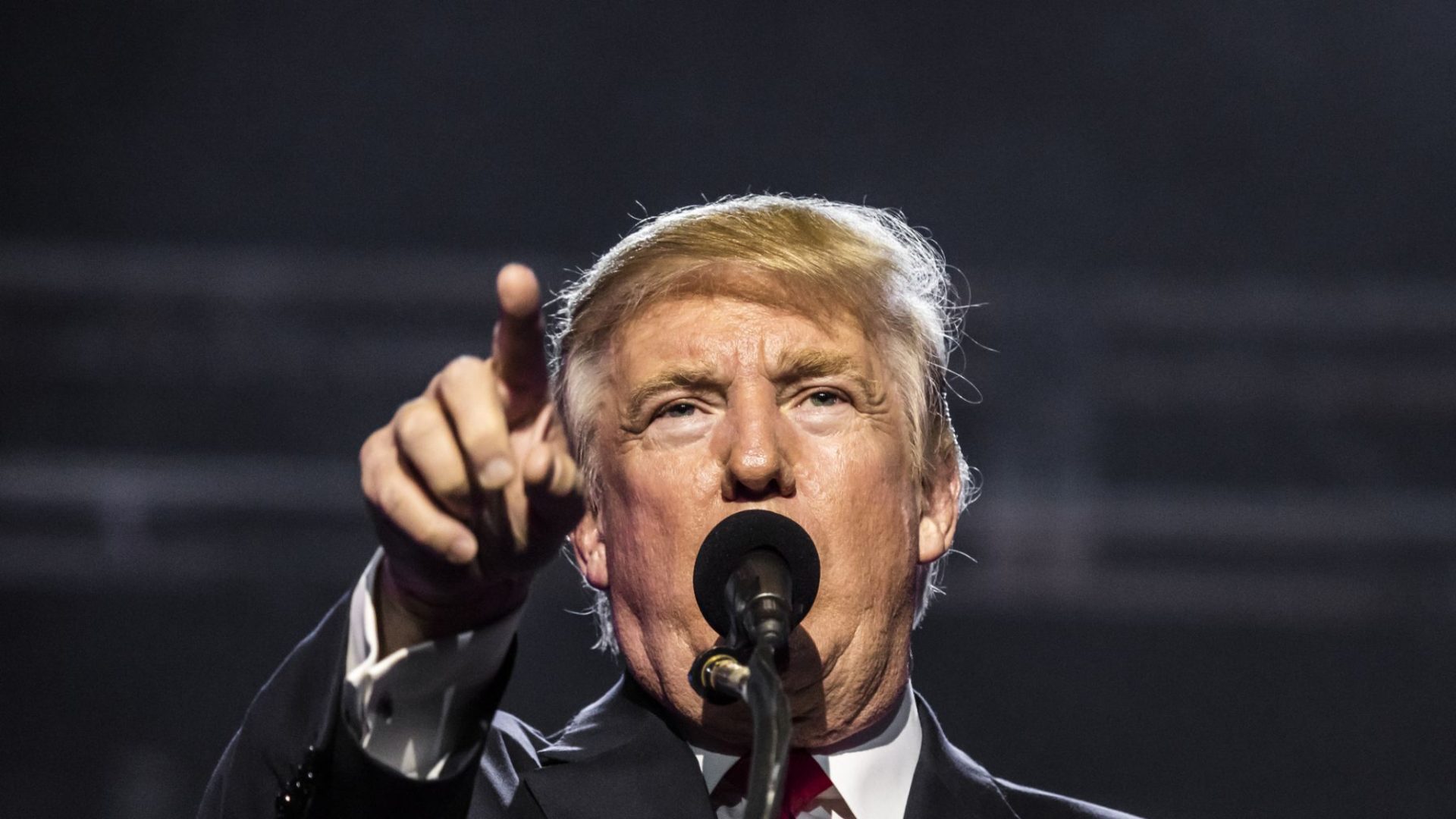 Donald Trump vorbind la un miting electoral în Statele Unite