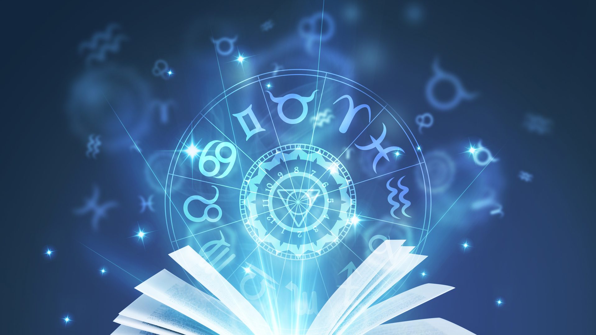 Roata zodiacului cu cele 12 semne astrologice