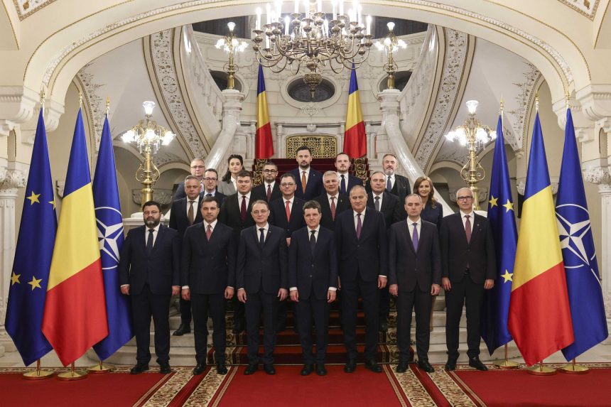 Miniștrii Guvernului Niculescu depun jurământul în fața președintelui Nicușor Dan, la Palatul Cotroceni